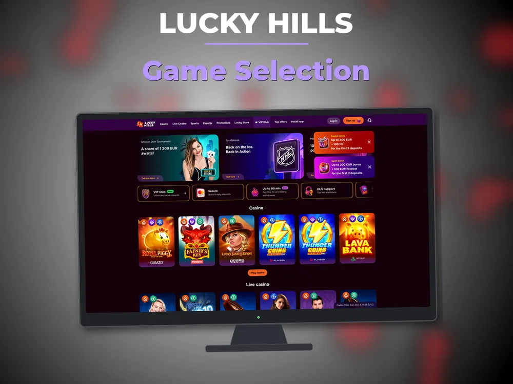 Lucky Hills - Game Selection