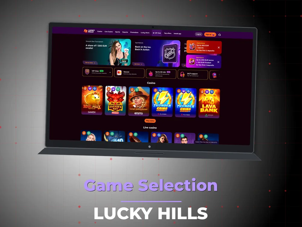 Lucky Hills - Game Selection