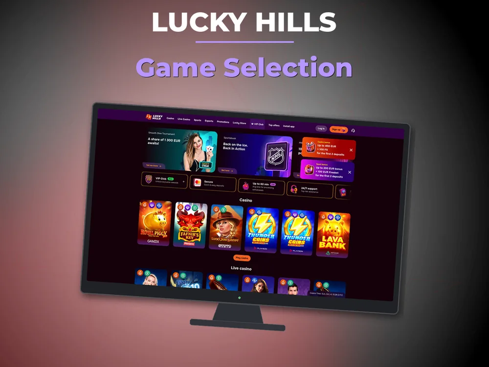Lucky Hills - Game Selection